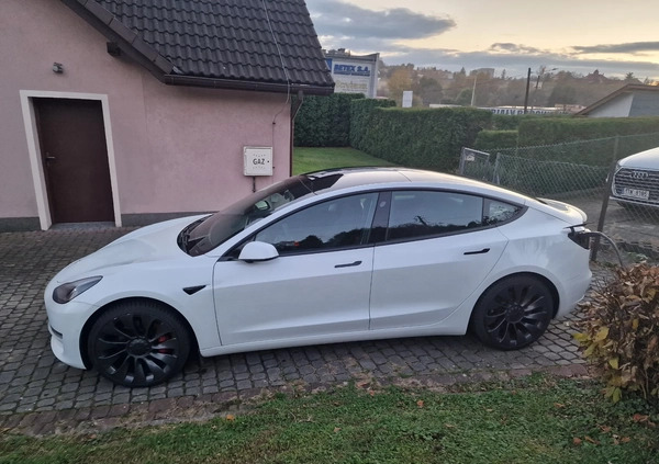 Tesla Model 3 cena 169000 przebieg: 96000, rok produkcji 2021 z Cieszyn małe 22